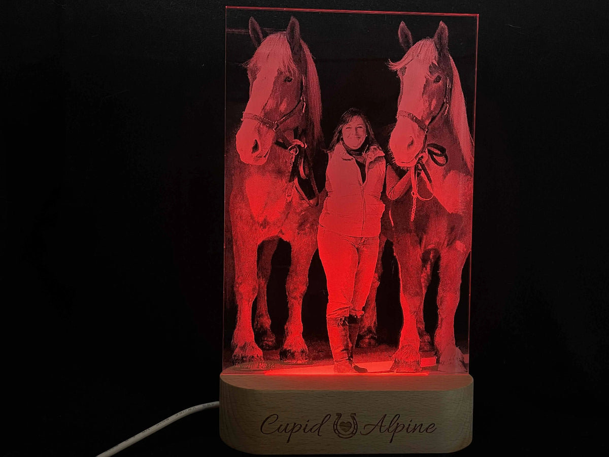 Photo Engraved Light Lamp - 7 Colours.