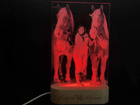 Photo Engraved Light Lamp - 7 Colours.