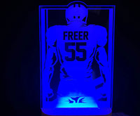 Football Player LED Light Sign - 7 Colours.