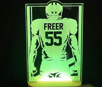 Football Player LED Light Sign - 7 Colours.