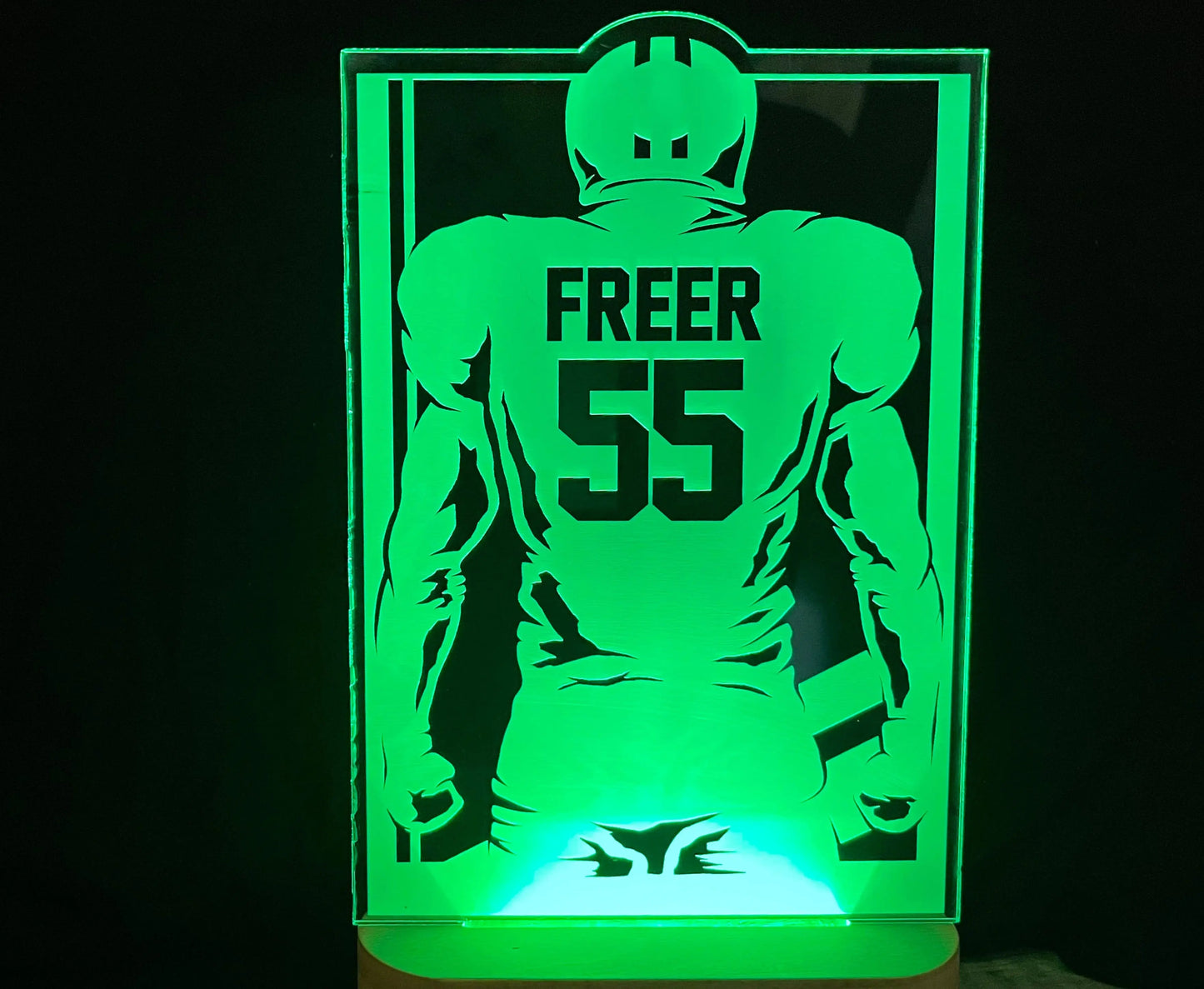 Football Player LED Light Sign - 7 Colours.