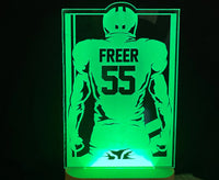 Football Player LED Light Sign - 7 Colours.