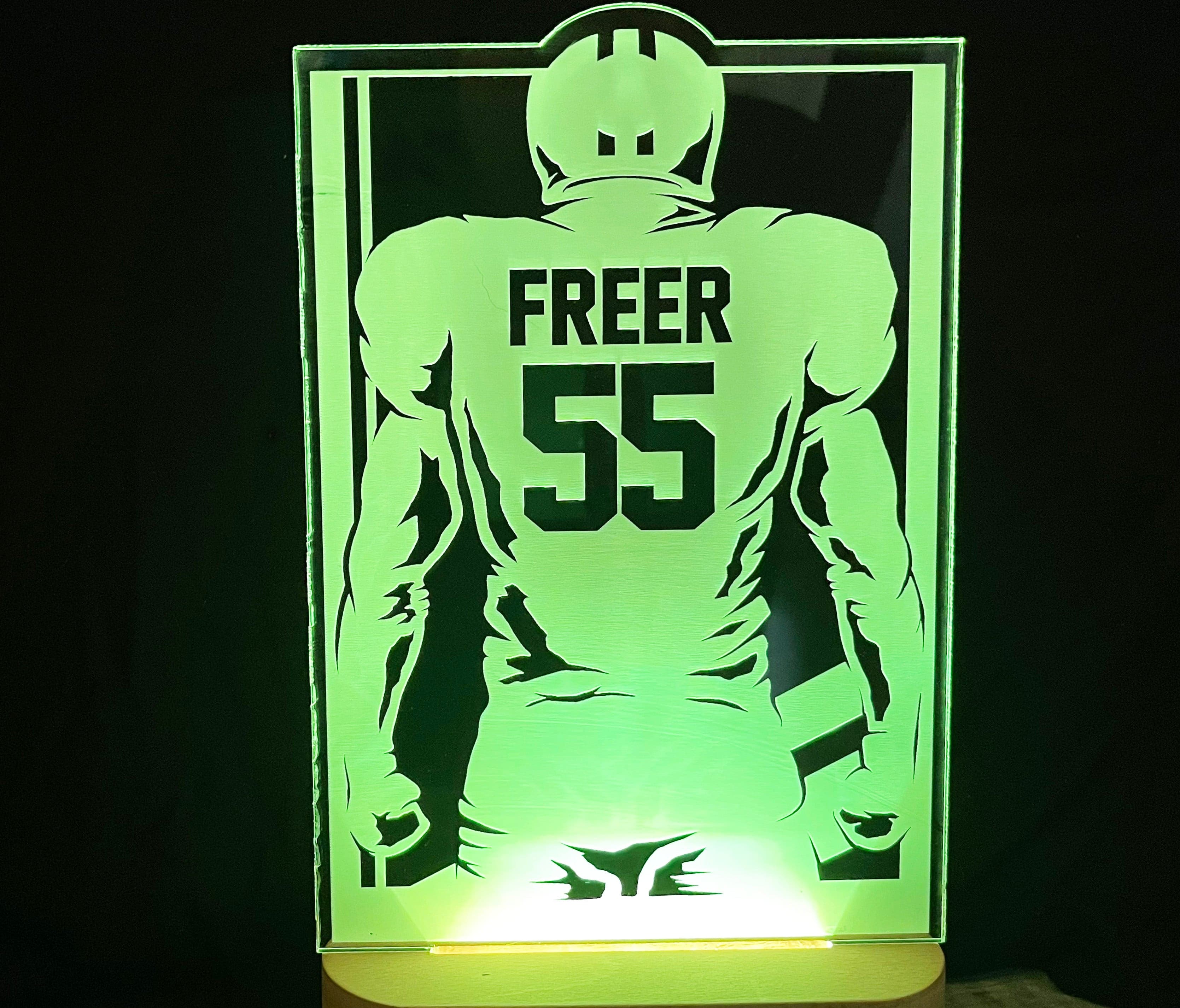 Football Player LED Light Sign - 7 Colours.
