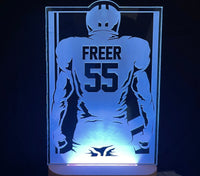 Football Player LED Light Sign - 7 Colours.