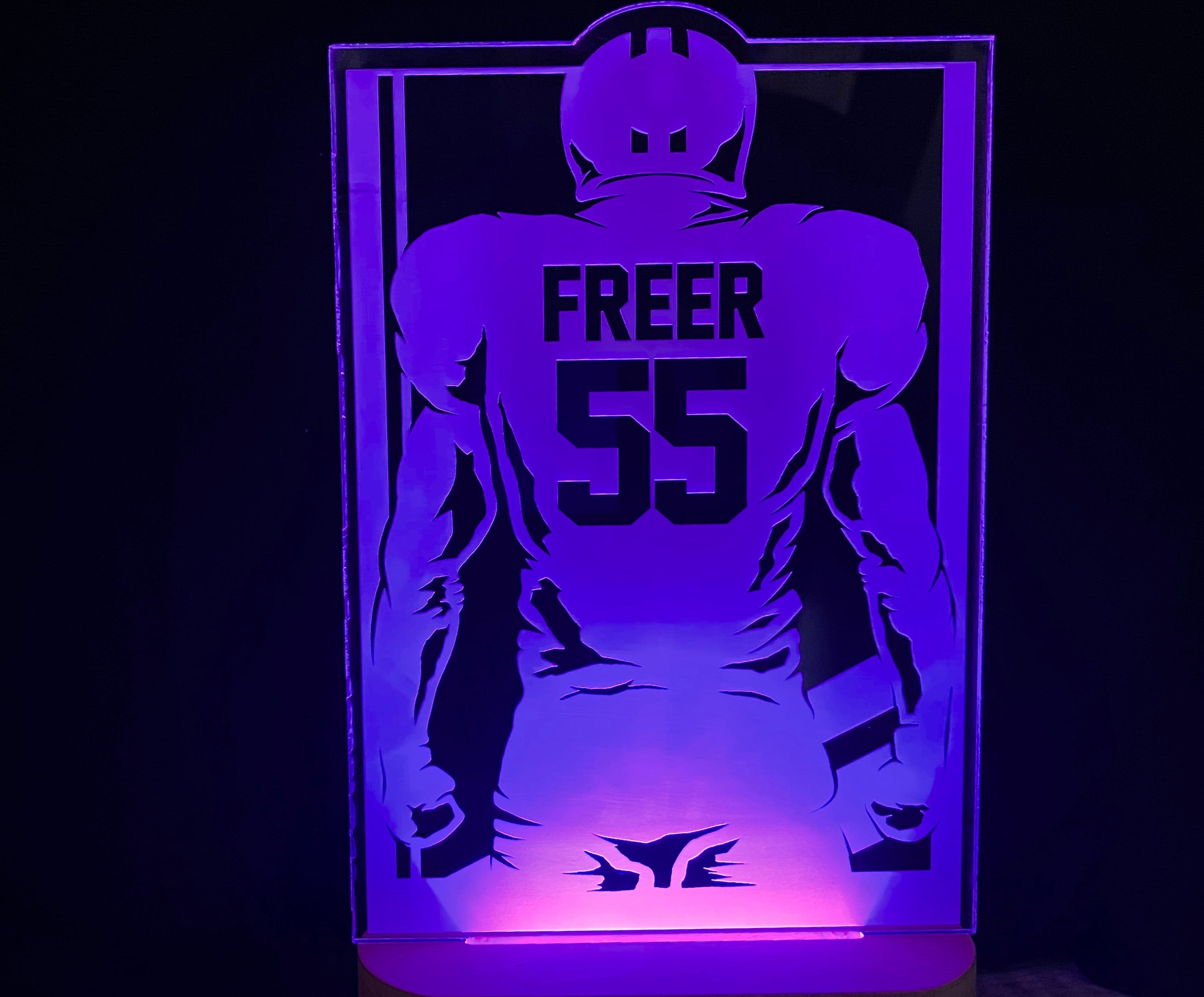 Football Player LED Light Sign - 7 Colours.