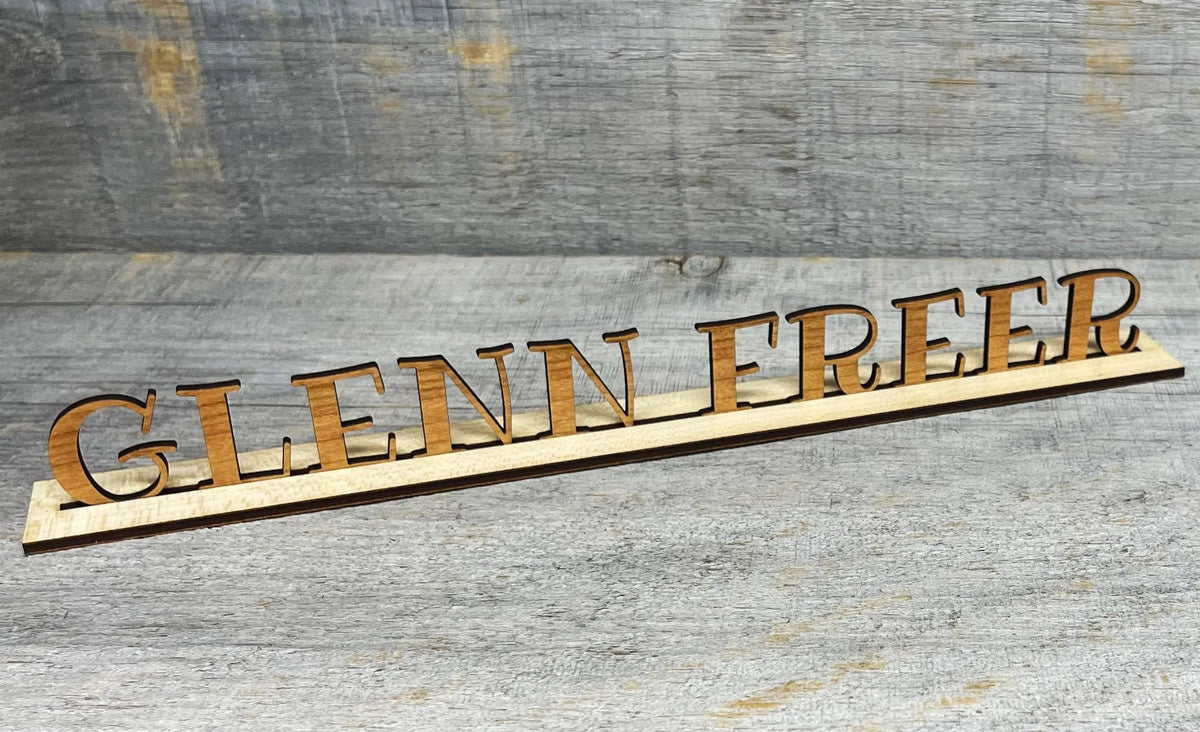 3D Laser Cut Head Table/Desk Name Plates.