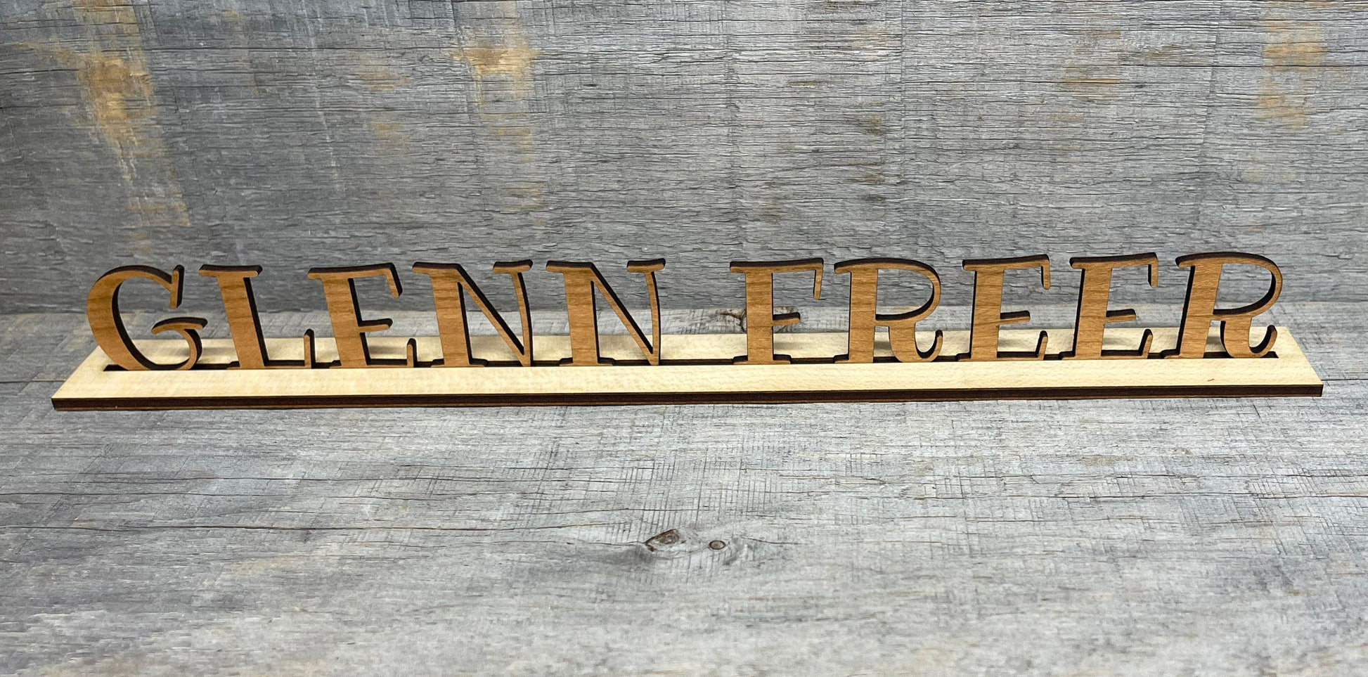 3D Laser Cut Head Table/Desk Name Plates.