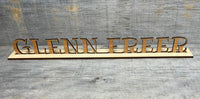 3D Laser Cut Head Table/Desk Name Plates.