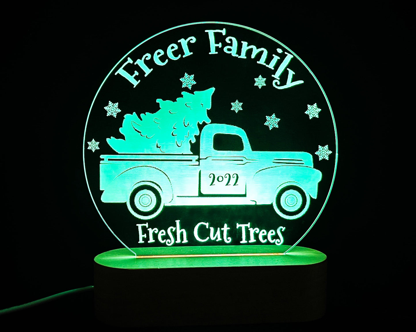 Christmas Tree Truck Light Decoration - 7 Colours.