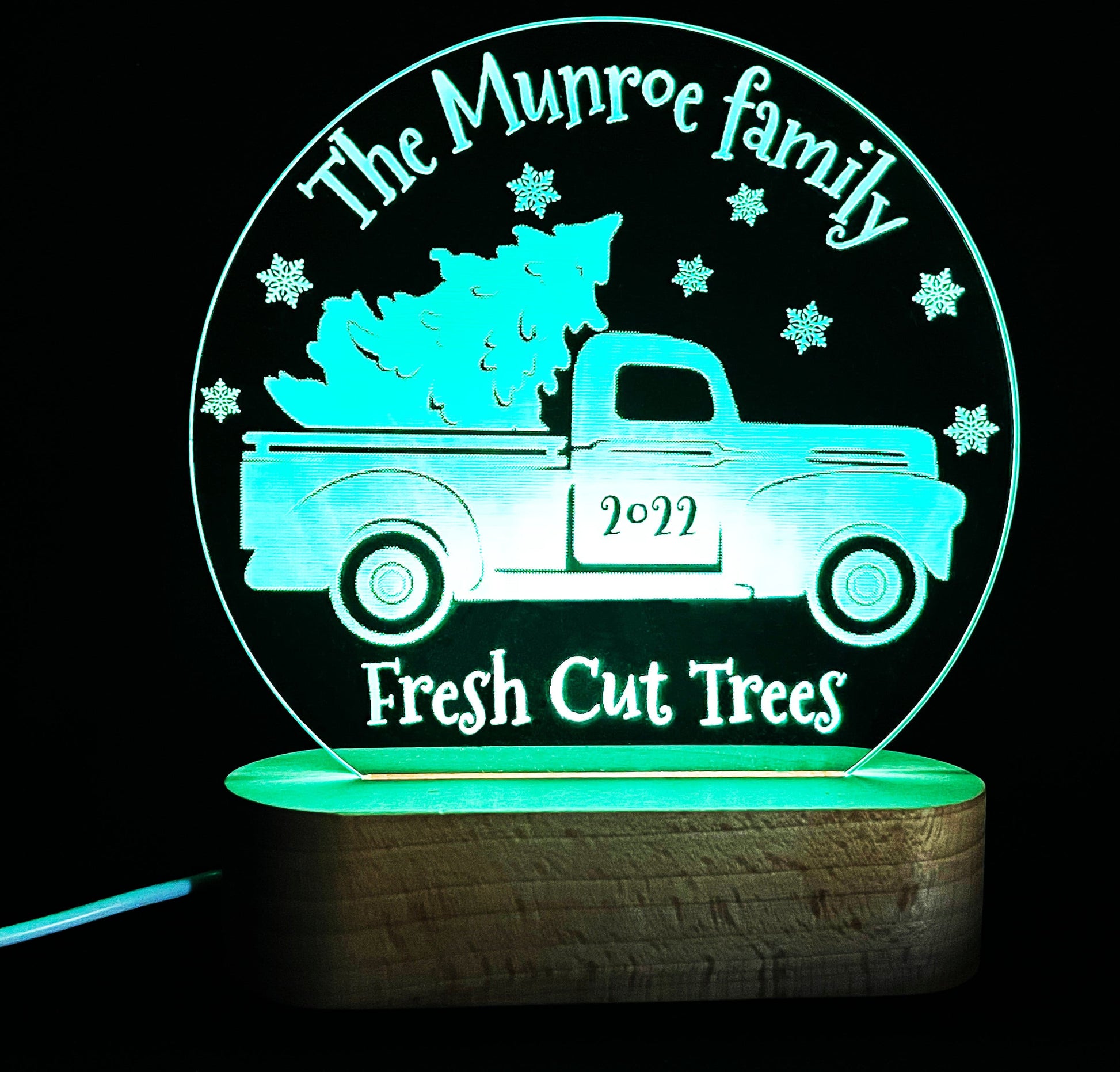 Christmas Tree Truck Light Decoration - 7 Colours.