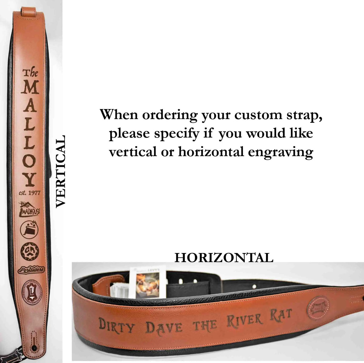 Carving Leather Guitar Straps.