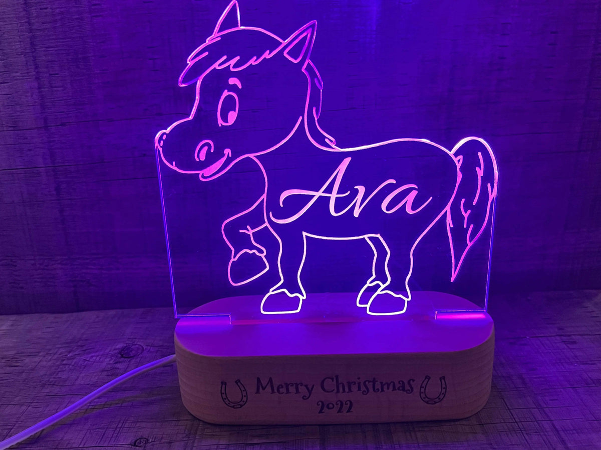 Pony Night Light - 7 Colours.