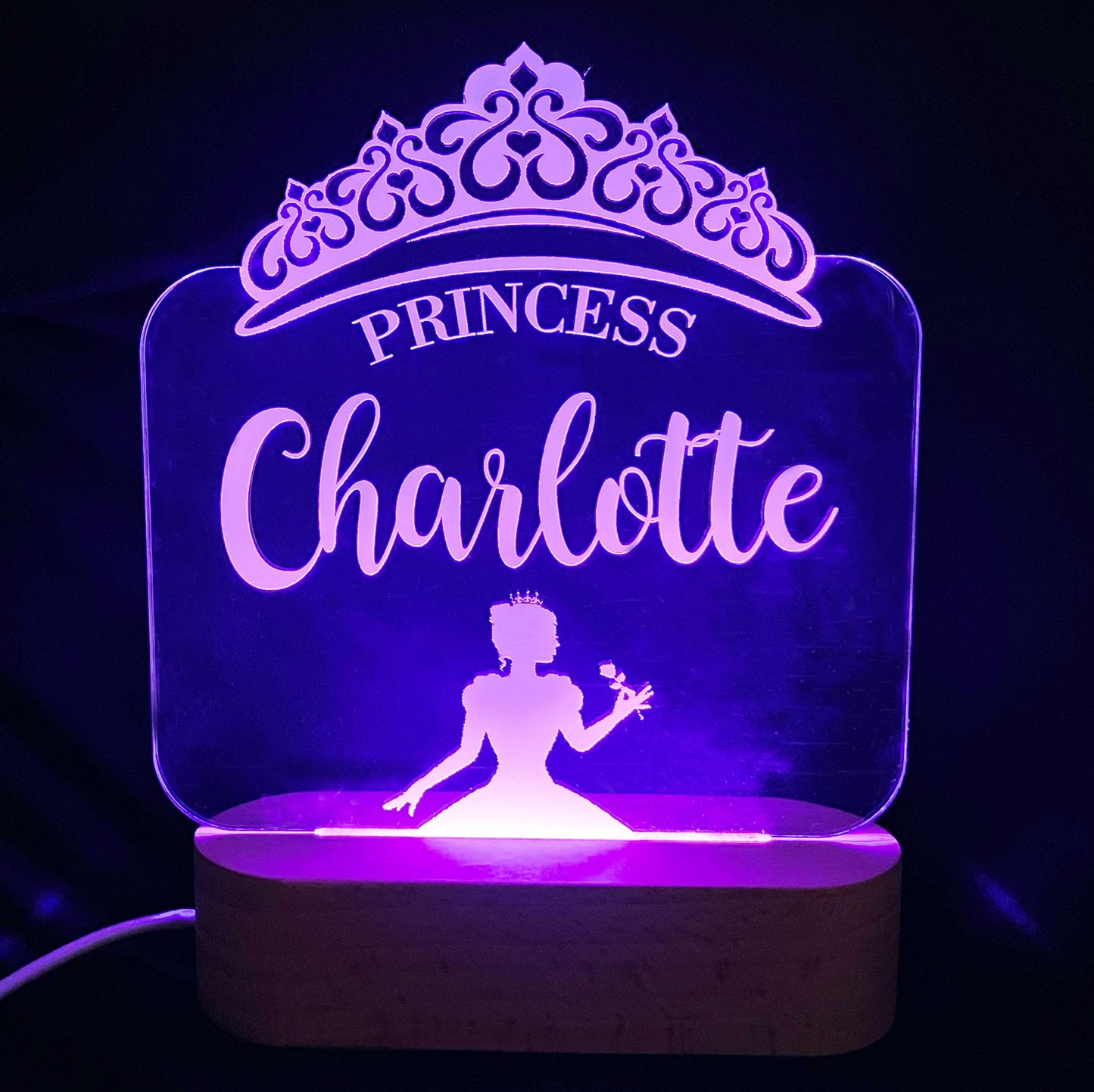 Princess Night Light - 7 Colours.