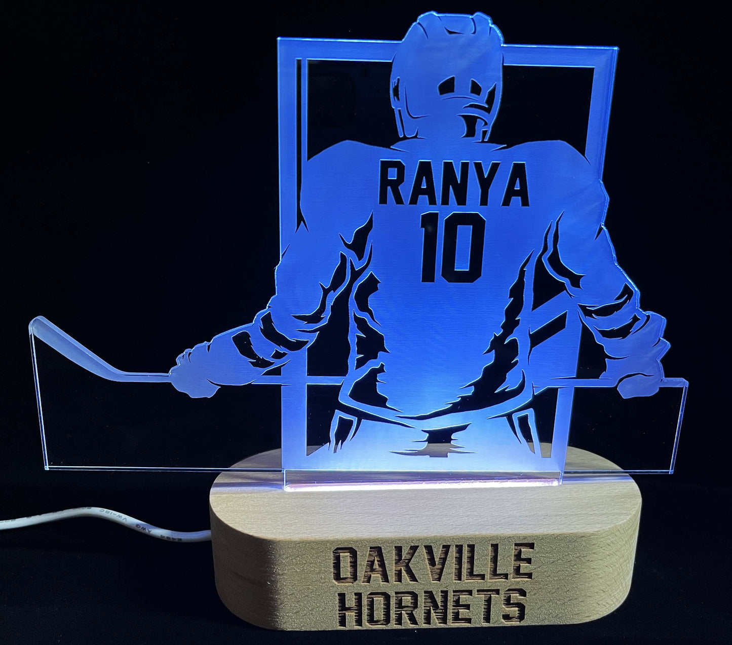 Hockey Player LED Light Sign - 7 Colours.