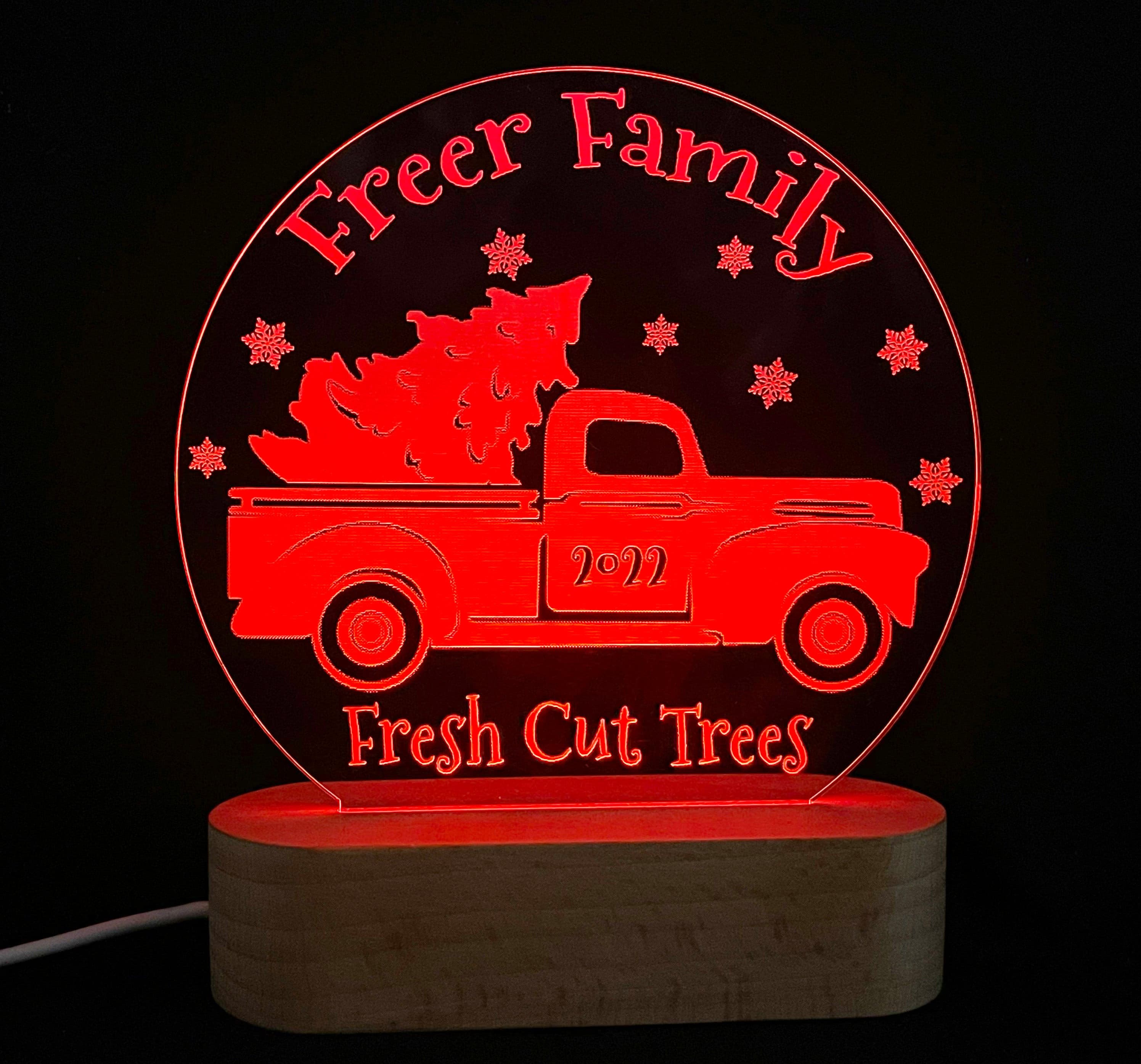 Christmas Tree Truck Light Decoration - 7 Colours.