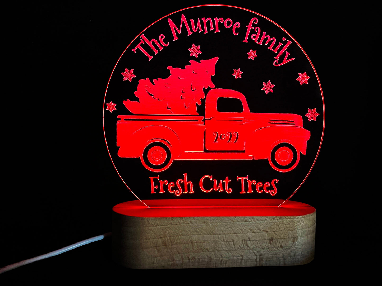 Christmas Tree Truck Light Decoration - 7 Colours.