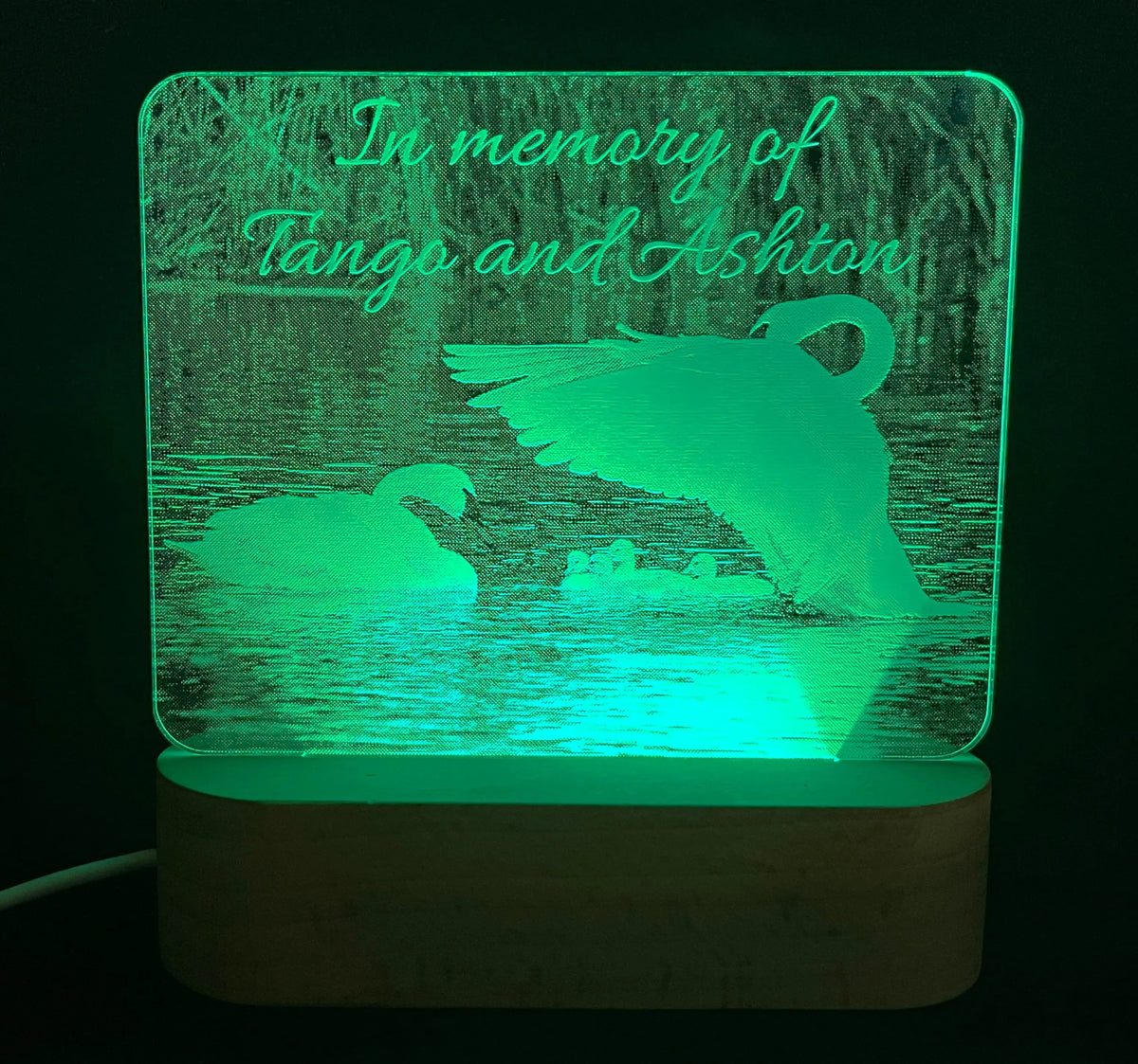 Photo Engraved Light Lamp - 7 Colours.