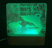 Photo Engraved Light Lamp - 7 Colours.