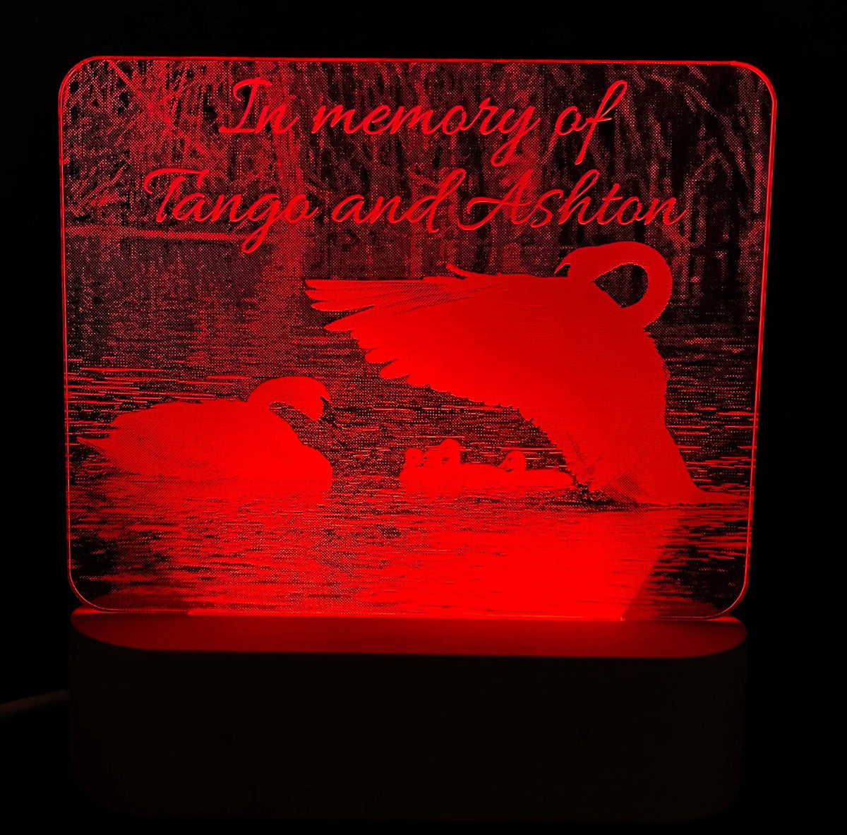 Photo Engraved Light Lamp - 7 Colours.