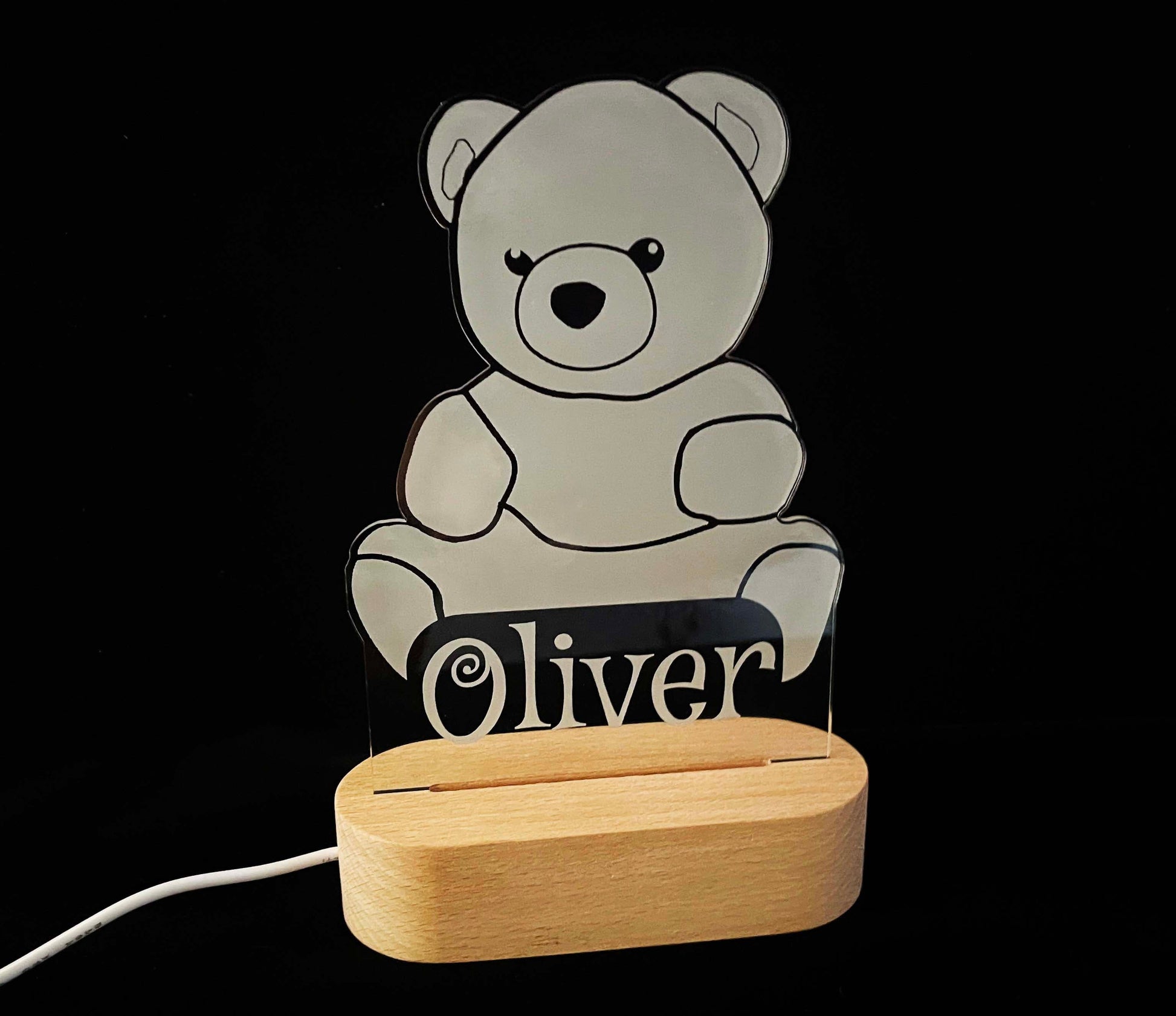 Teddy Bear Night Light - 7 Colours.