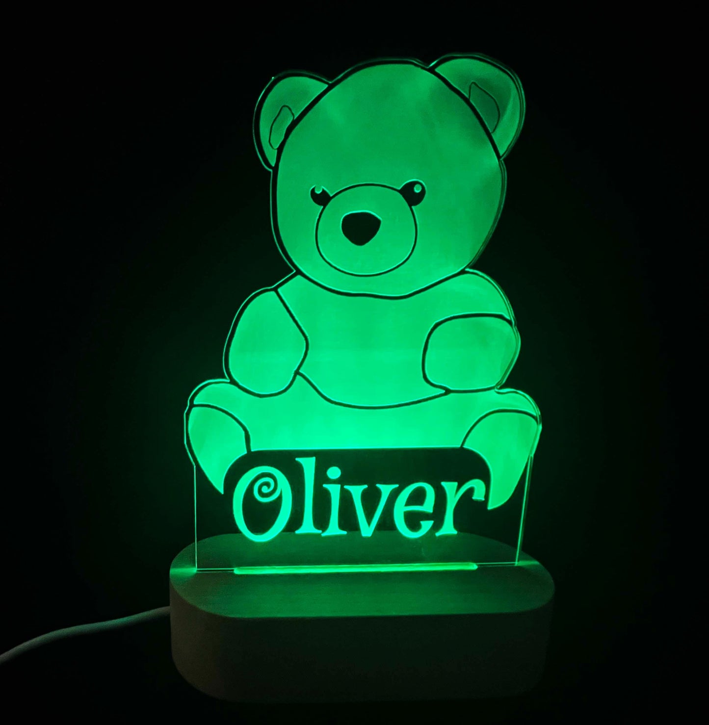 Teddy Bear Night Light - 7 Colours.