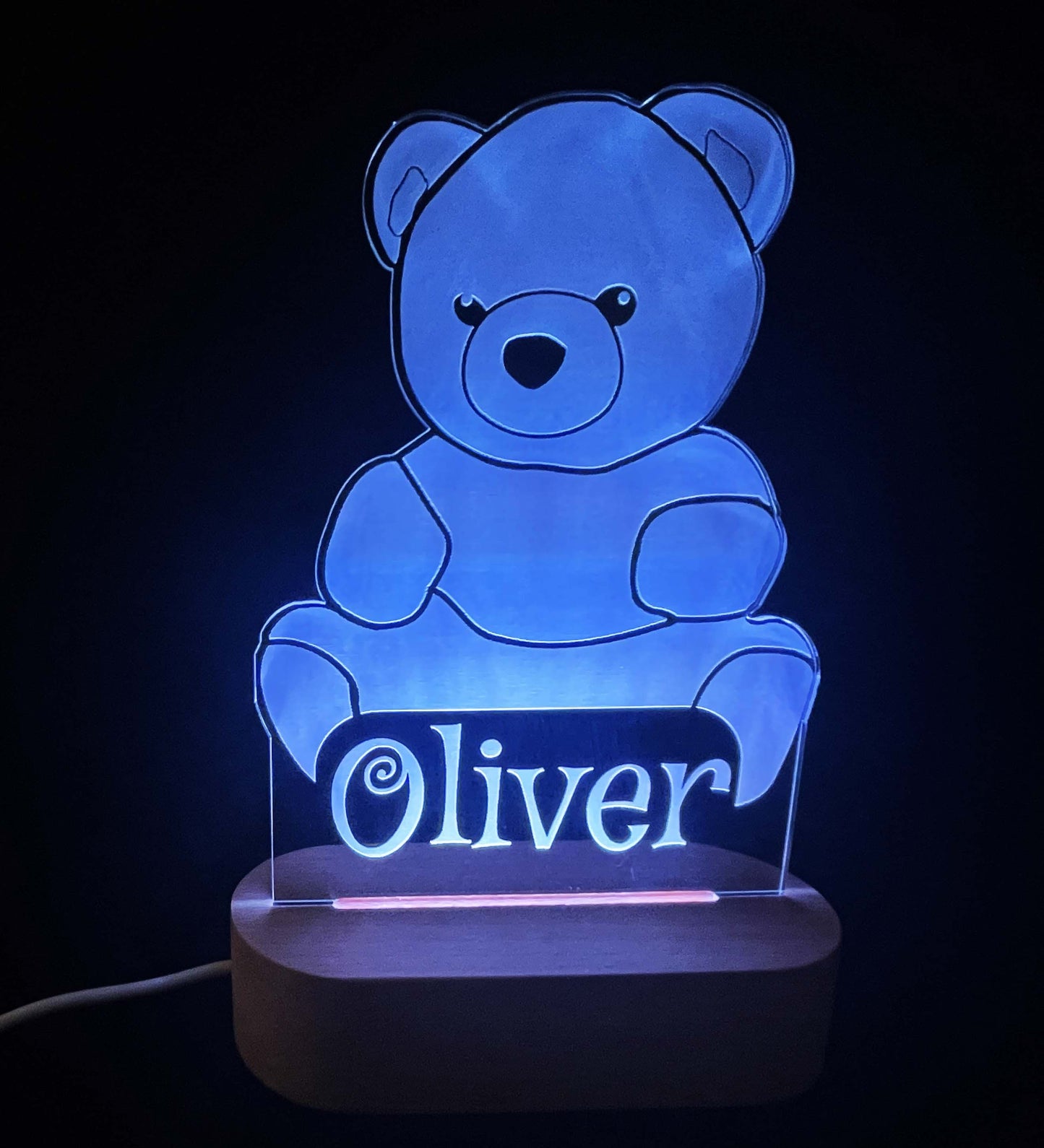 Teddy Bear Night Light - 7 Colours.