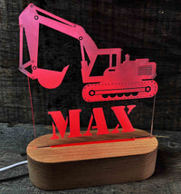 Tractor Night Light - 7 Colours.