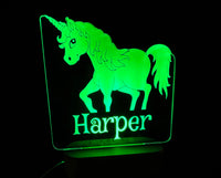 Unicorn Custom Night Light - 7 colours.