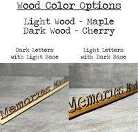 3D Laser Cut Head Table/Desk Name Plates.