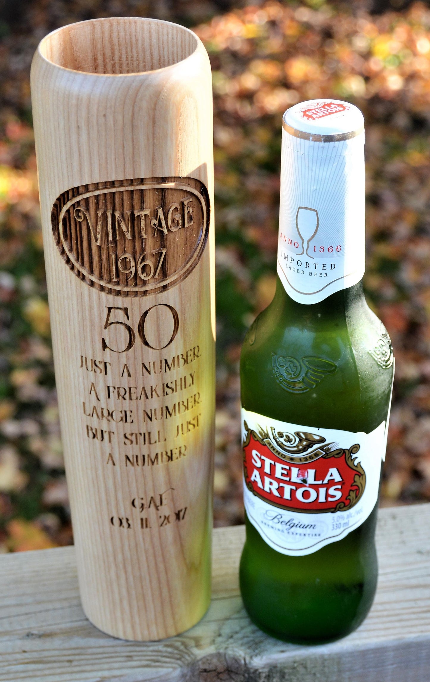 Baseball Bat Mugs - Custom Engraved 12oz.