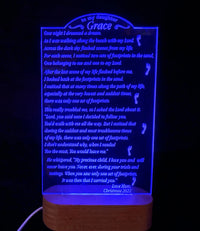 Footprints in the Sand Custom Light sign.