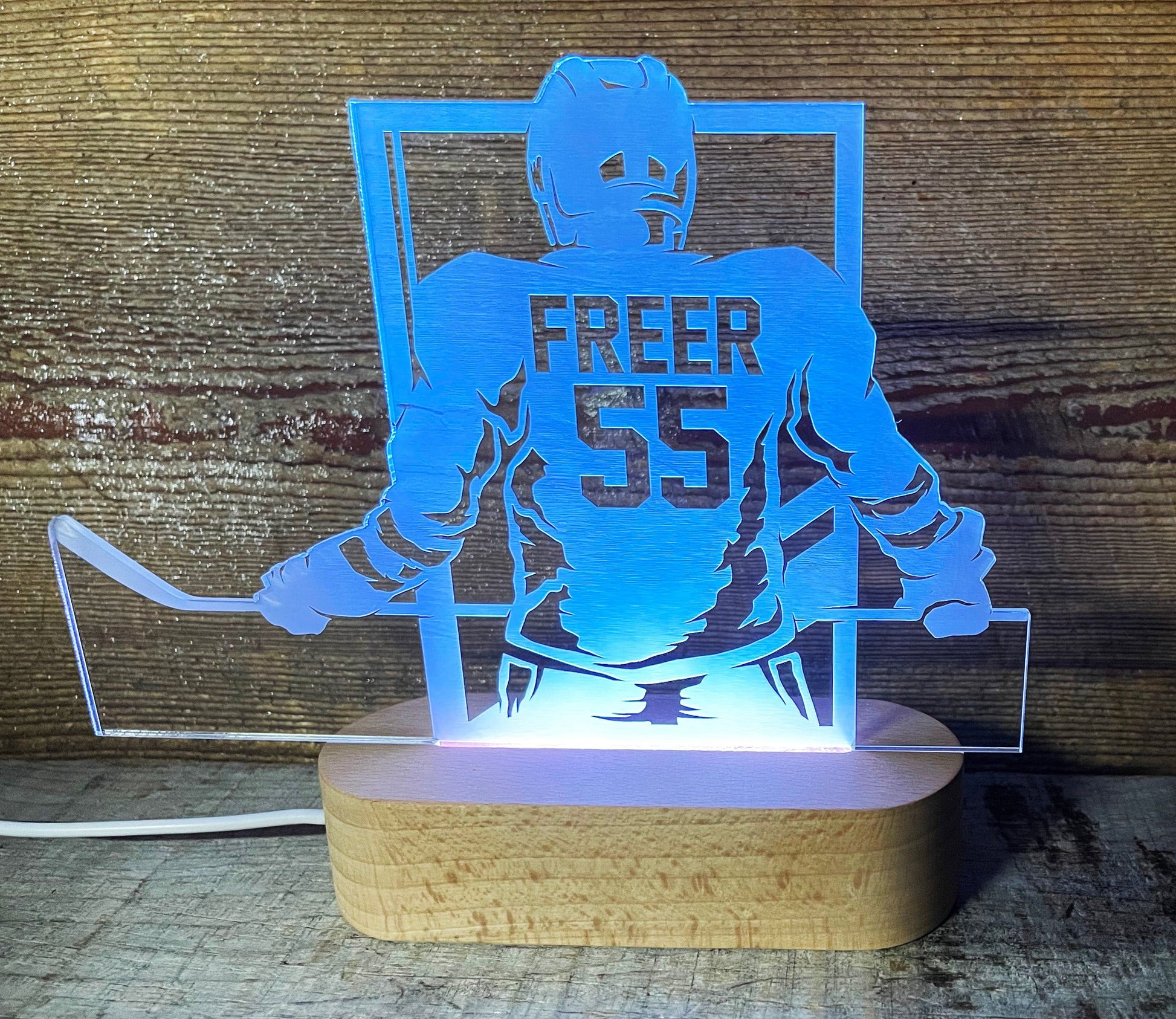 Hockey Player LED Light Sign - 7 Colours.