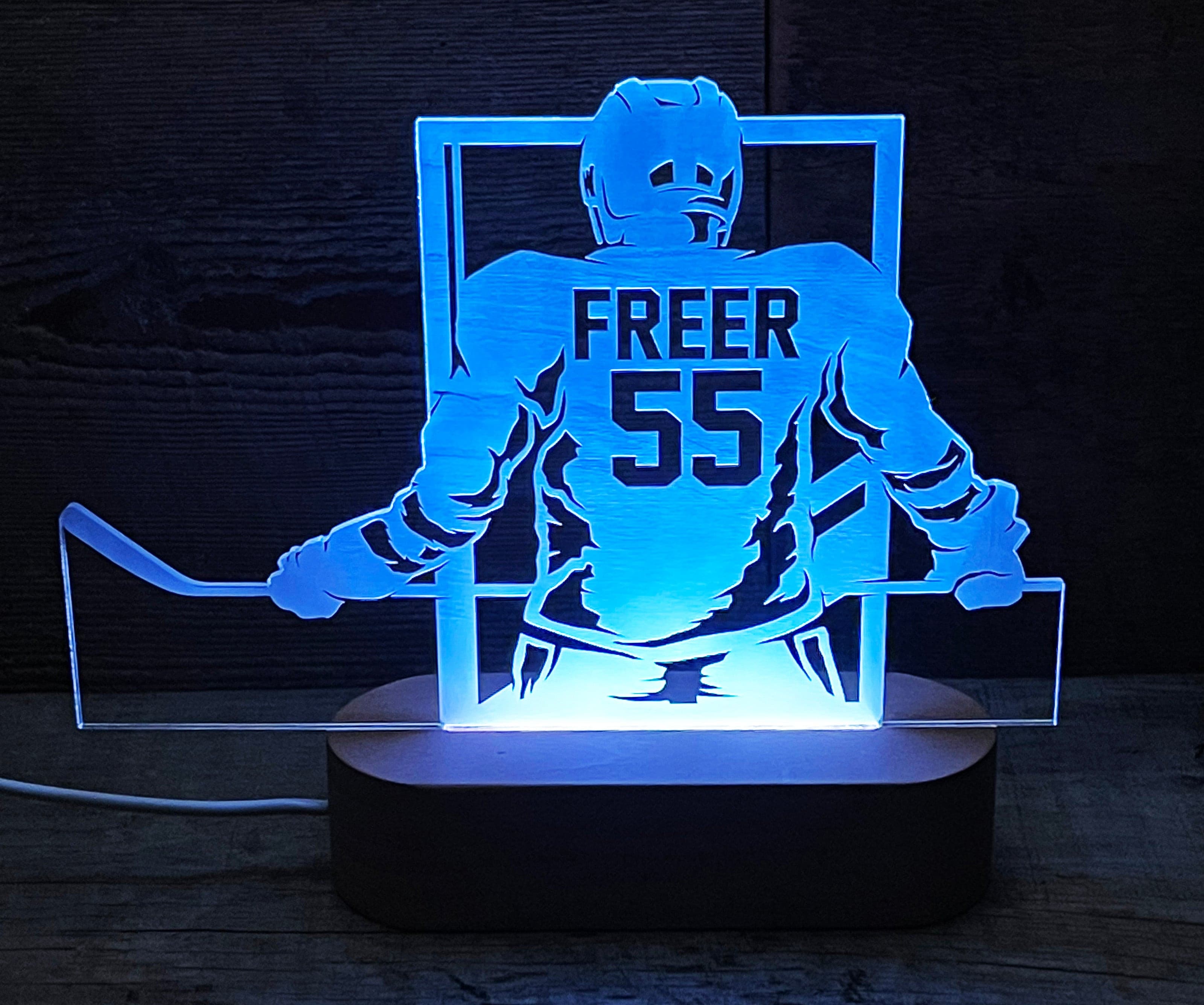 Hockey Player LED Light Sign - 7 Colours.