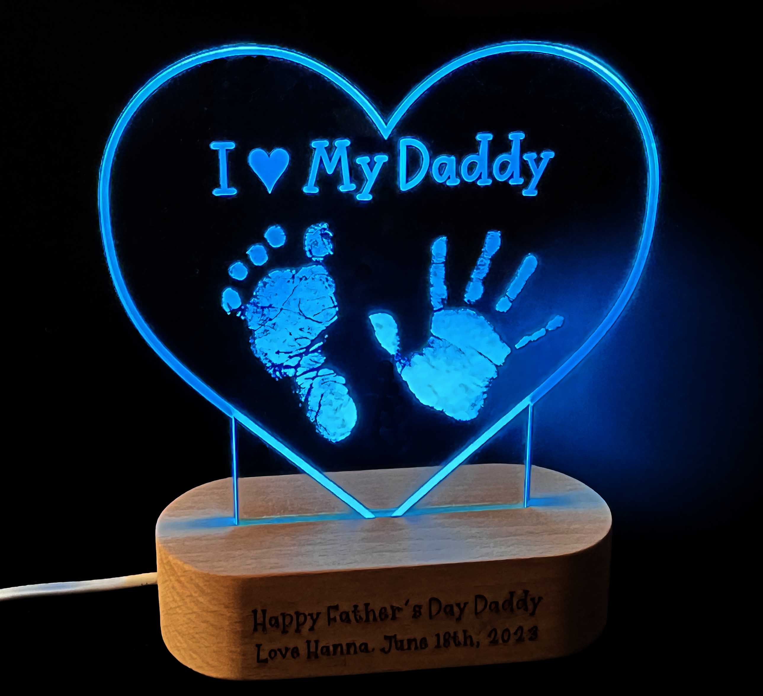 I Love My Daddy Light Sign - 7 Colours.