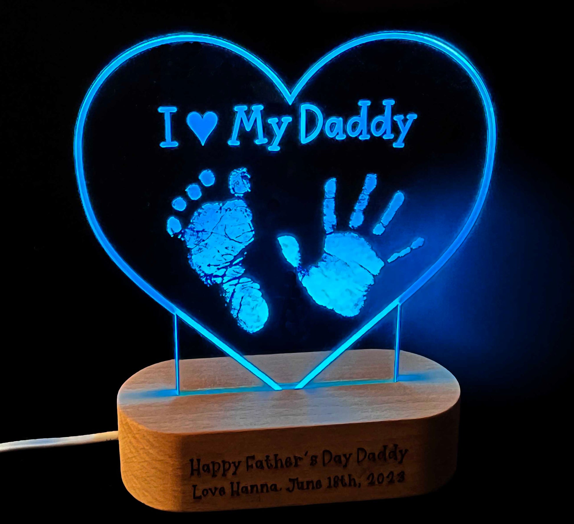 I Love My Daddy Light Sign - 7 Colours.