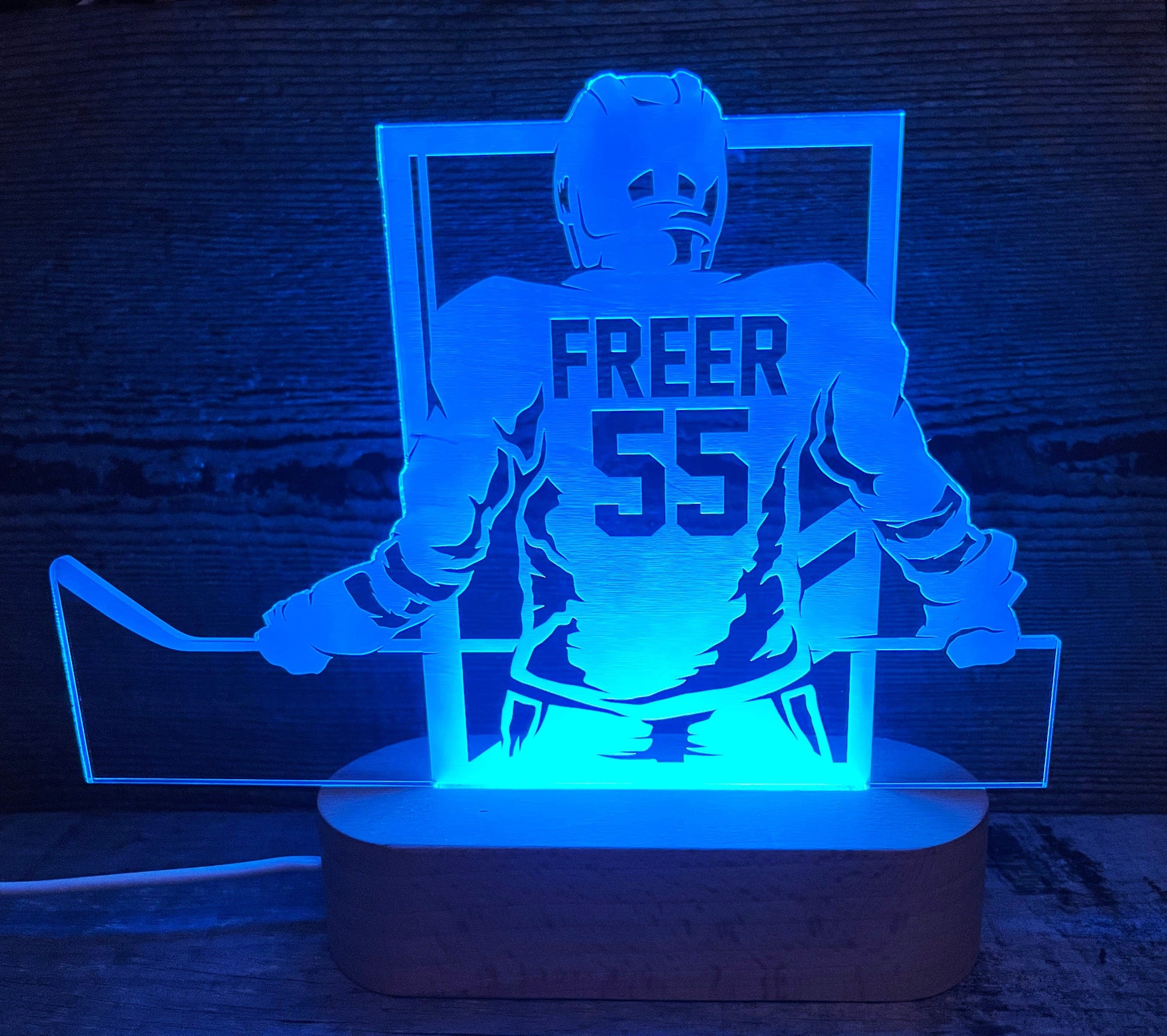 Hockey Player LED Light Sign - 7 Colours.