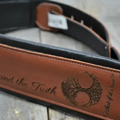 Carving Leather Guitar/Bass Straps Memories Made Custom