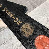 Carving Leather Guitar/Bass Straps Memories Made Custom
