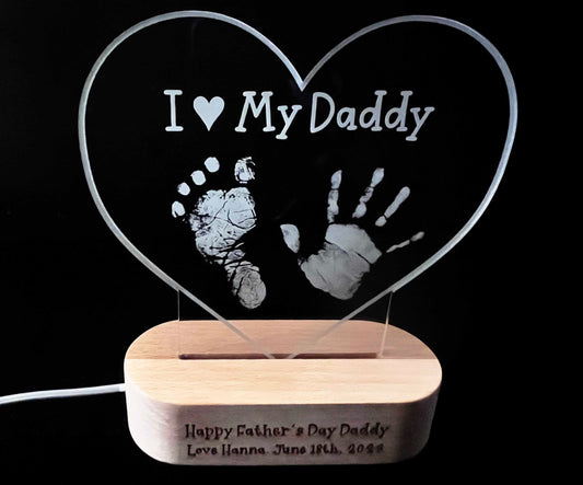 I Love My Daddy Light Sign - 7 Colours.