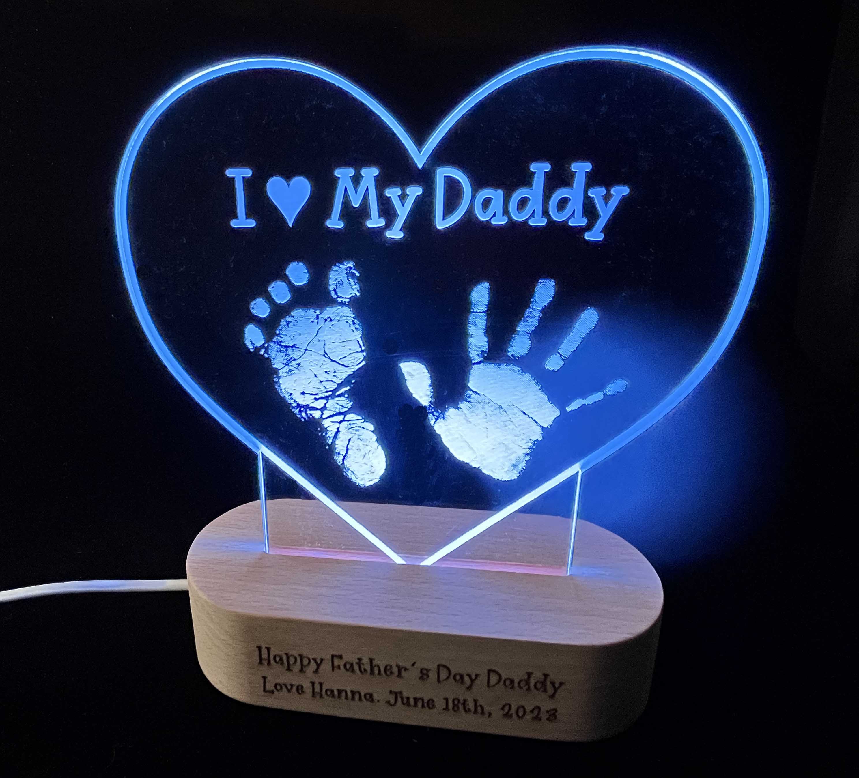 I Love My Daddy Light Sign - 7 Colours.