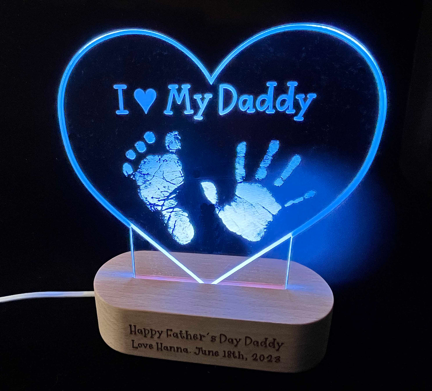 I Love My Daddy Light Sign - 7 Colours.