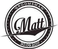 Groomsman Wooden Gift Boxes - Design 13.
