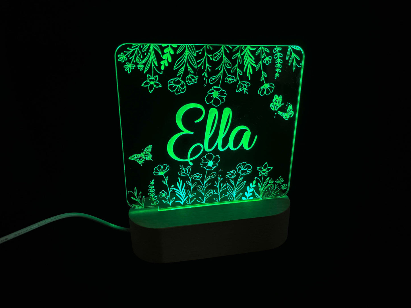 Flower Design Night Light - 7 Colours.