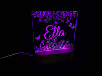 Flower Design Night Light - 7 Colours.