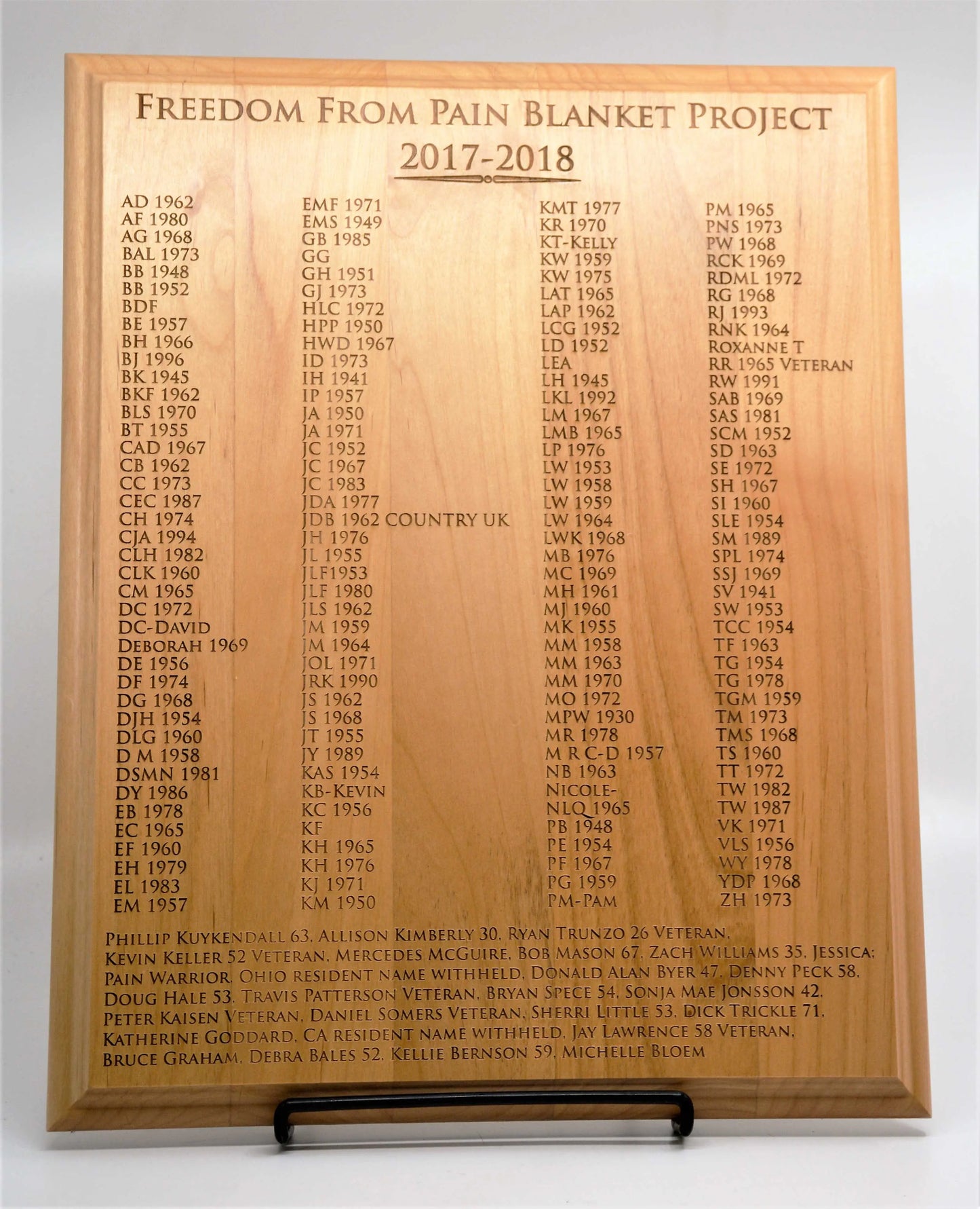 Alder Plaque.