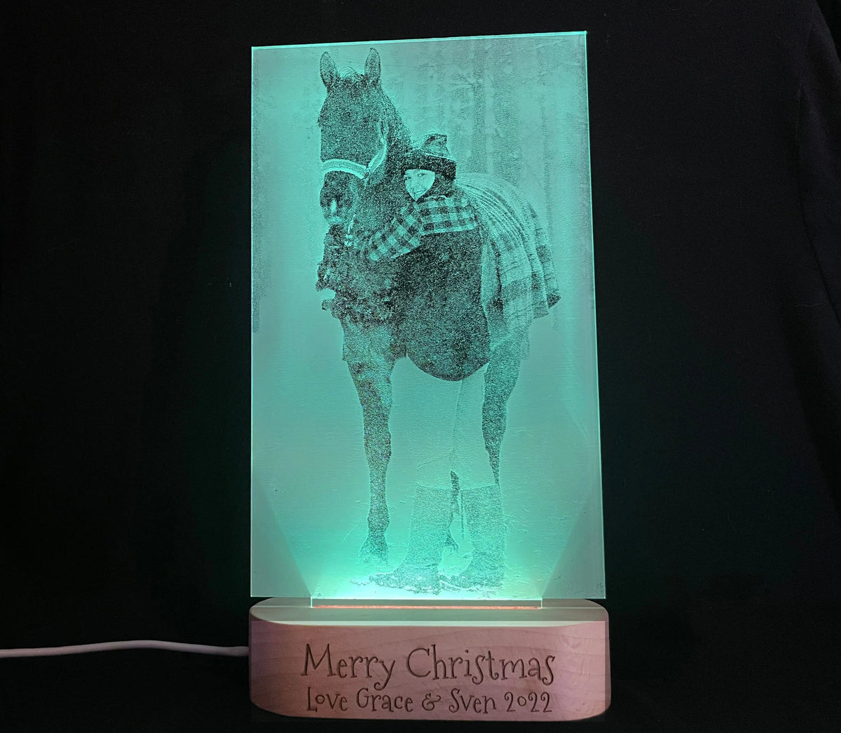 Photo Engraved Light Lamp - 7 Colours.