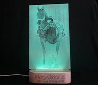 Photo Engraved Light Lamp - 7 Colours.