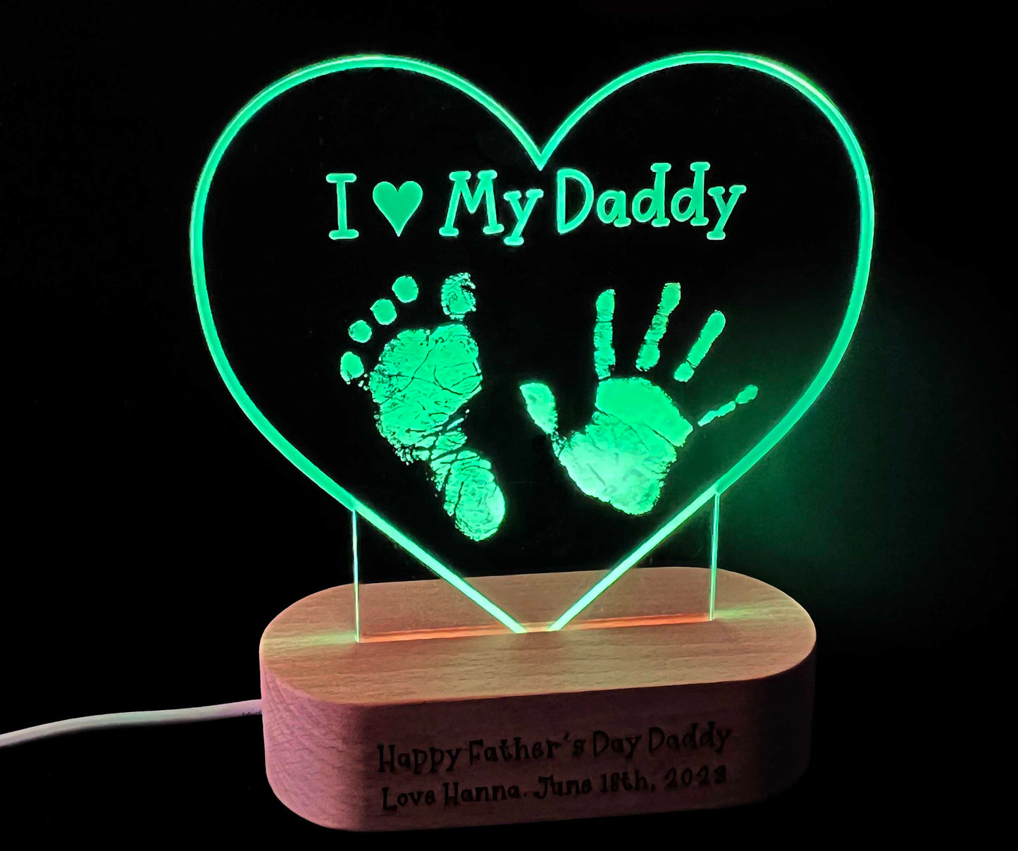 I Love My Daddy Light Sign - 7 Colours.