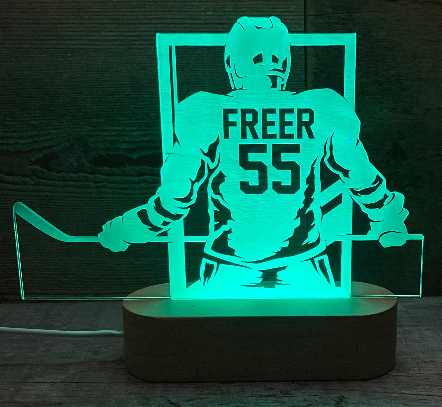 Hockey Player LED Light Sign - 7 Colours.