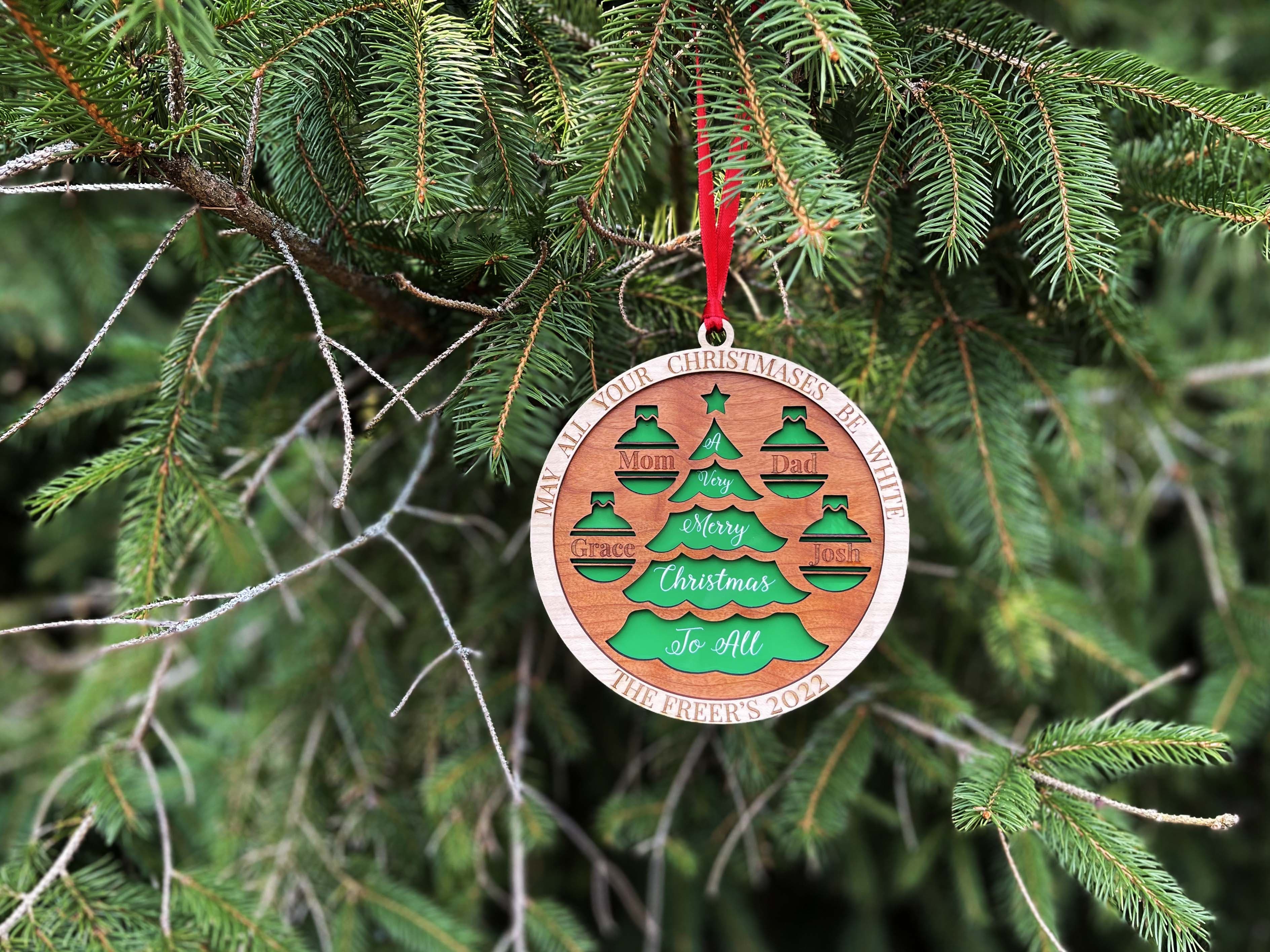 Family Christmas Tree Ornament.